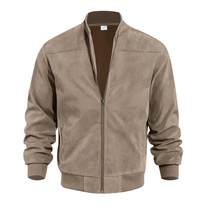 Richmond Suede-Look Bomber Jacket