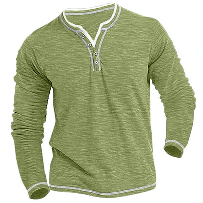 Breathable V-Neck Long Sleeve Tee