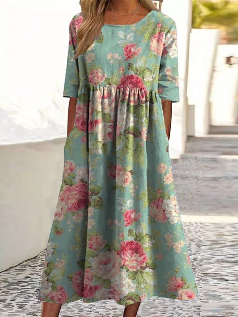 Lorna Relaxed Printed Midi Dress