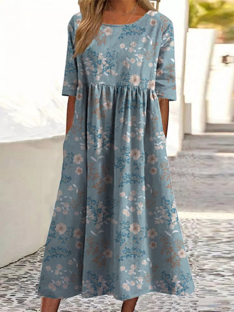 Lorna Relaxed Printed Midi Dress