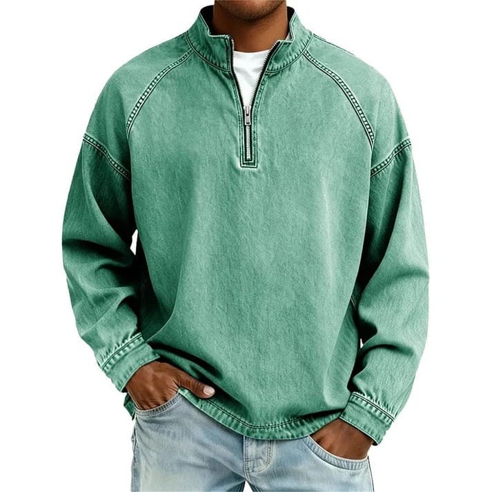 Vintage Quarter-Zip Sweater