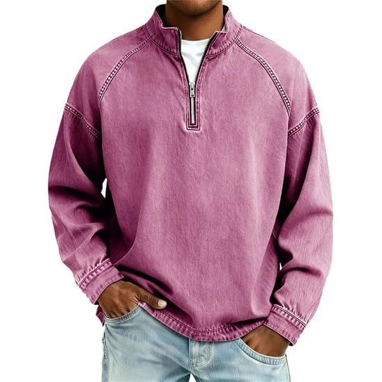 Vintage Quarter-Zip Sweater