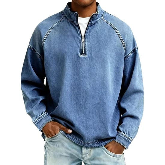 Vintage Quarter-Zip Sweater