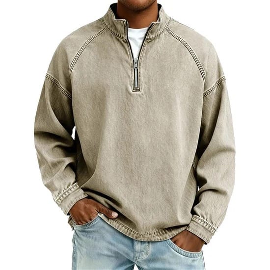 Vintage Quarter-Zip Sweater