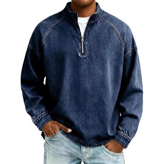 Vintage Quarter-Zip Sweater