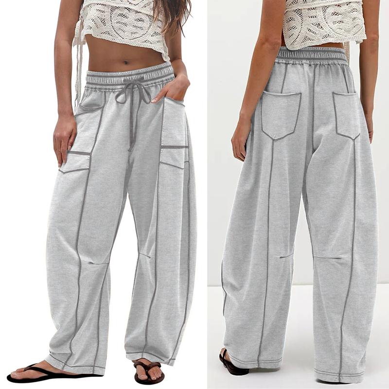 Tamsin Barrel-Leg Cotton Trousers