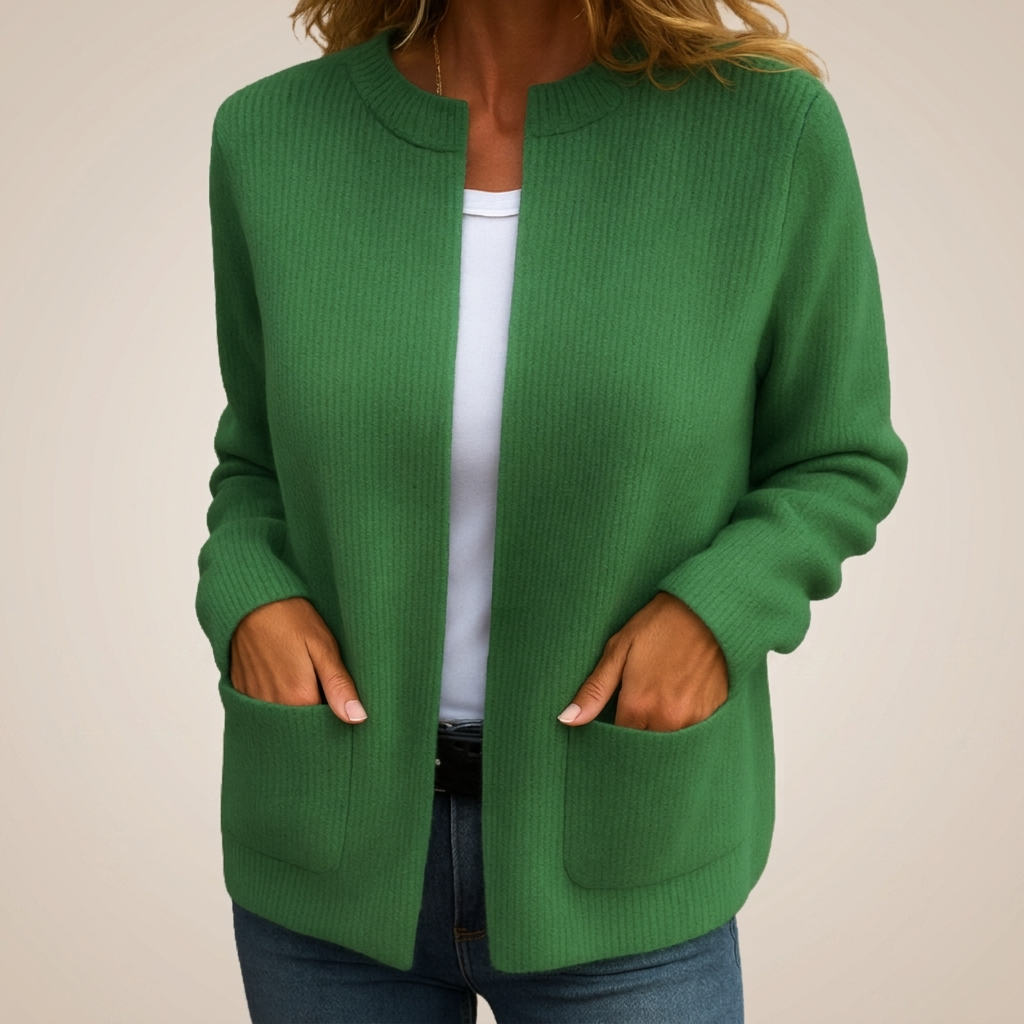 Juliette Zip-Up Knit Cardigan