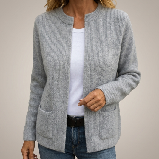 Juliette Zip-Up Knit Cardigan