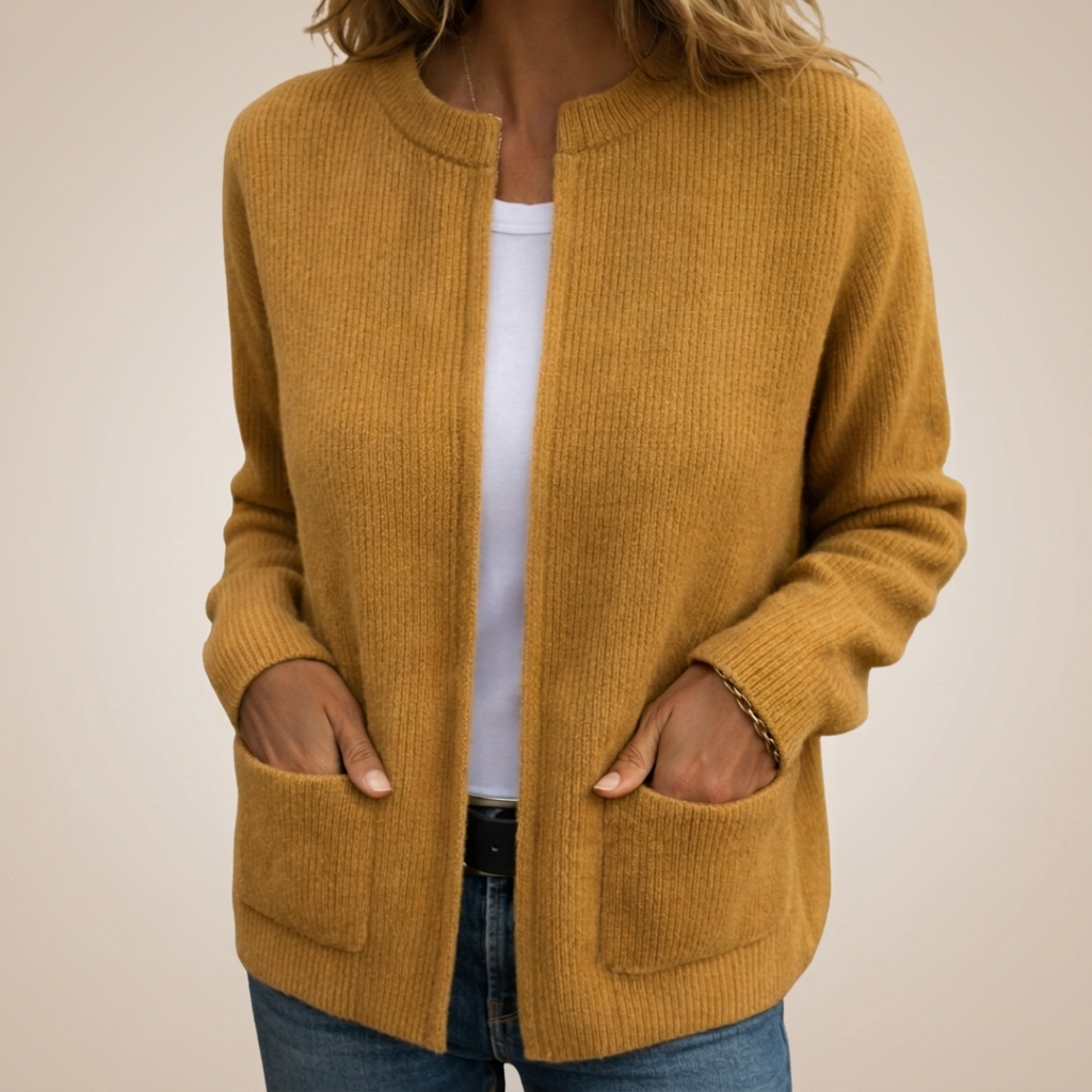 Juliette Zip-Up Knit Cardigan