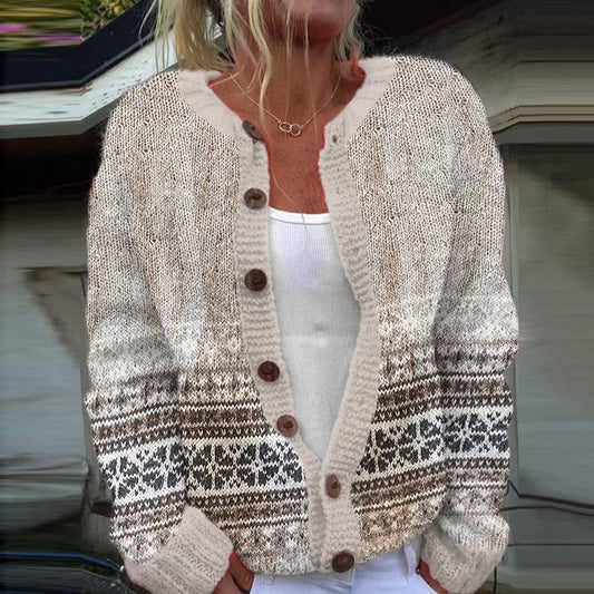 Bailey Patterned Knit Cardigan