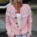 Hazel Patterned Knit Cardigan