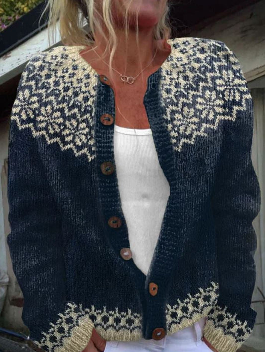 Hadley Patterned Knit Cardigan