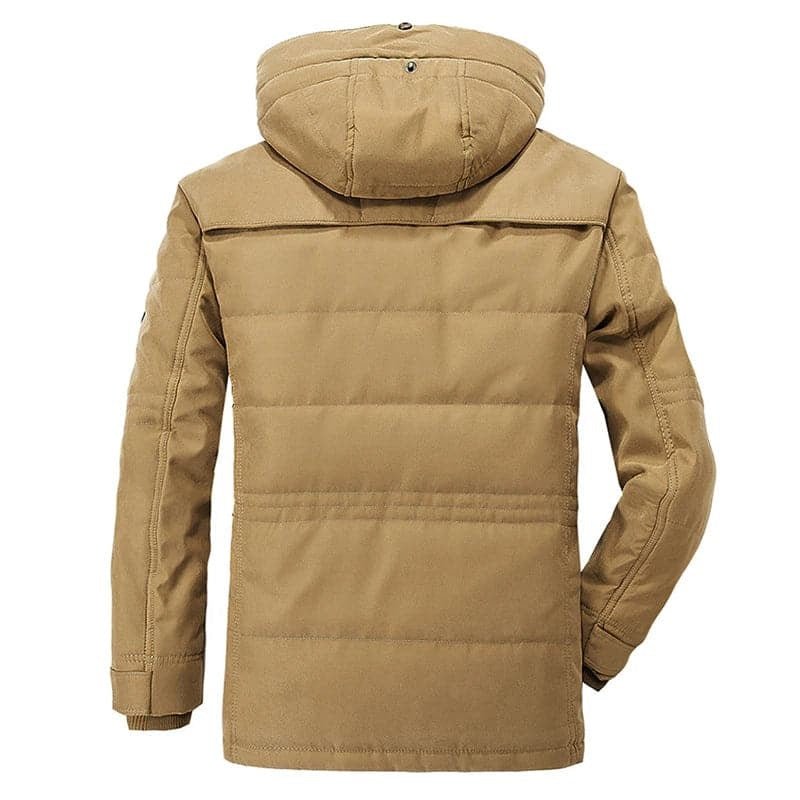 Fleece-Lined Cargo Winter Jacket