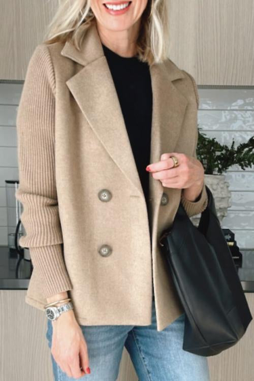 Celeste Ribbed Knit Blazer Coat