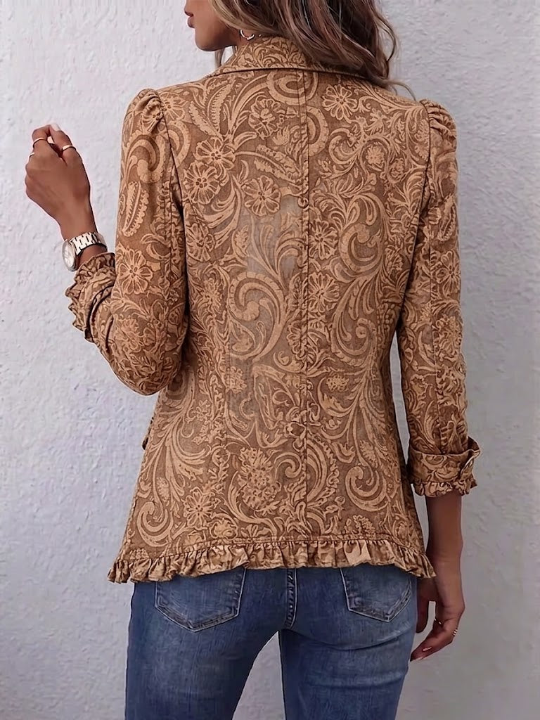 Vintage Bohemian Ruffle Jacket