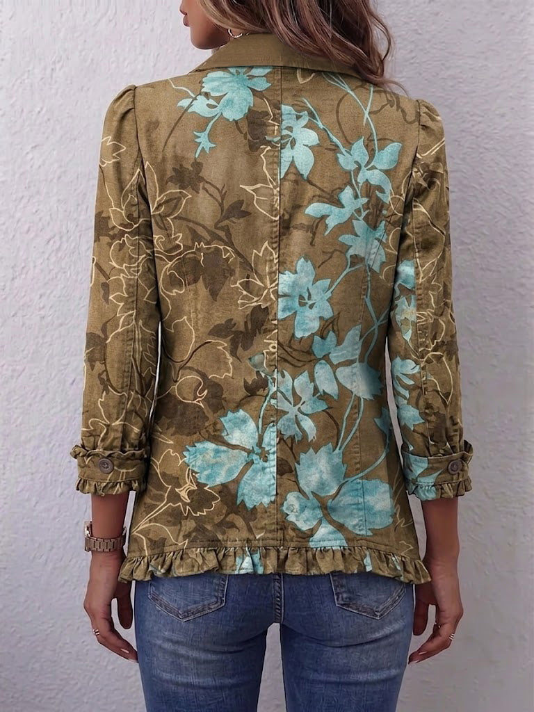 Vintage Bohemian Ruffle Jacket