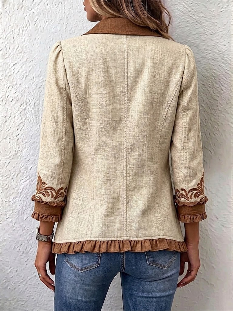 Vintage Bohemian Ruffle Jacket
