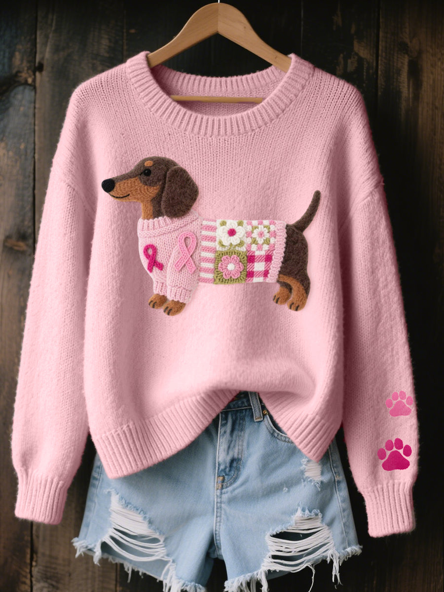 Bibi Dachshund Knit Sweater