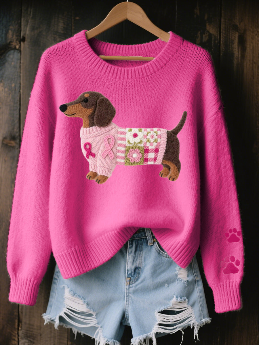 Bibi Dachshund Knit Sweater