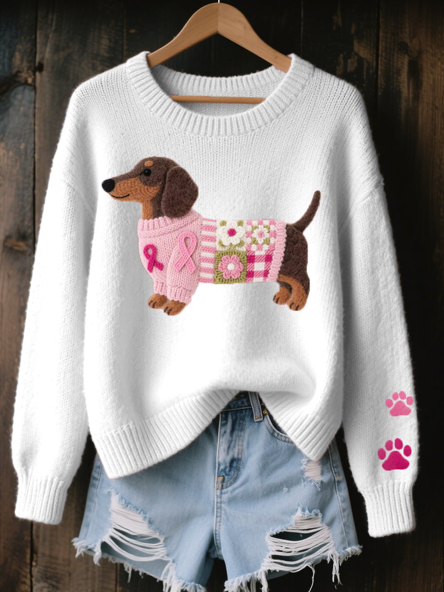 Bibi Dachshund Knit Sweater