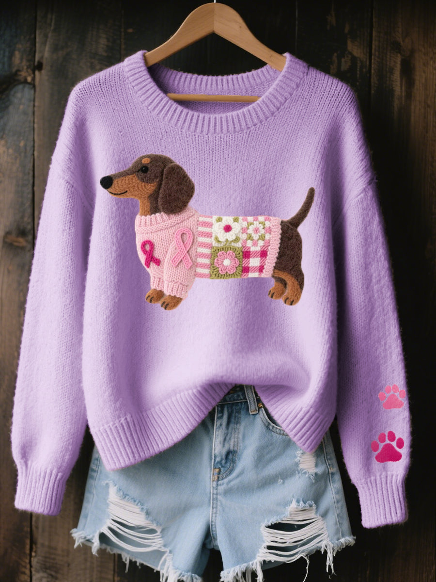 Bibi Dachshund Knit Sweater